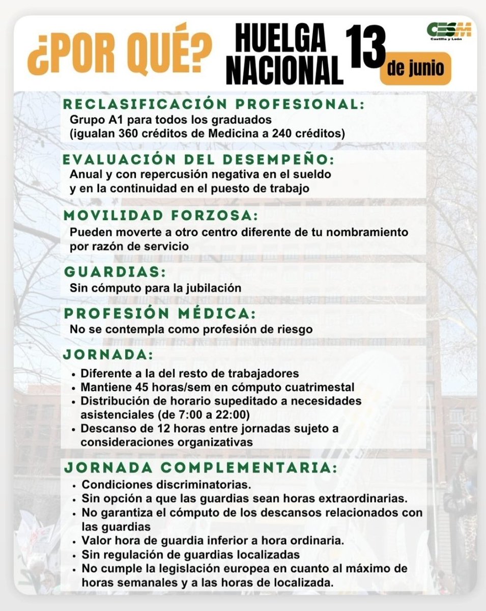 Hoy estamos de huelga...y no porqué sí... #huelgamedica #huelgamedica13j