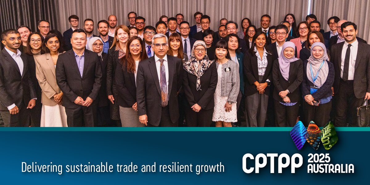 DFAT_TradeTalk's tweet image. CPTPP (Comprehensive and Progressive Agreement for Trans-Pacific Partnership) officials met in Brisbane this week for talks on further boosting and simplifying trade between members. Australia is proud to be CPTPP Chair in 2025 and leading this work program.
#AustraliaCPTPPChair…