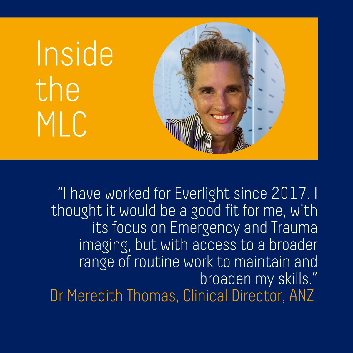We sat down with a key member of our MLC, our new Clinical Director Dr. Meredith Thomas, to discuss her priorities for 2025.

Learn how our leadership is thinking for tomorrow to elevate the standards of teleradiology. Read the Q&amp;A:
hubs.la/Q03rhnvK0