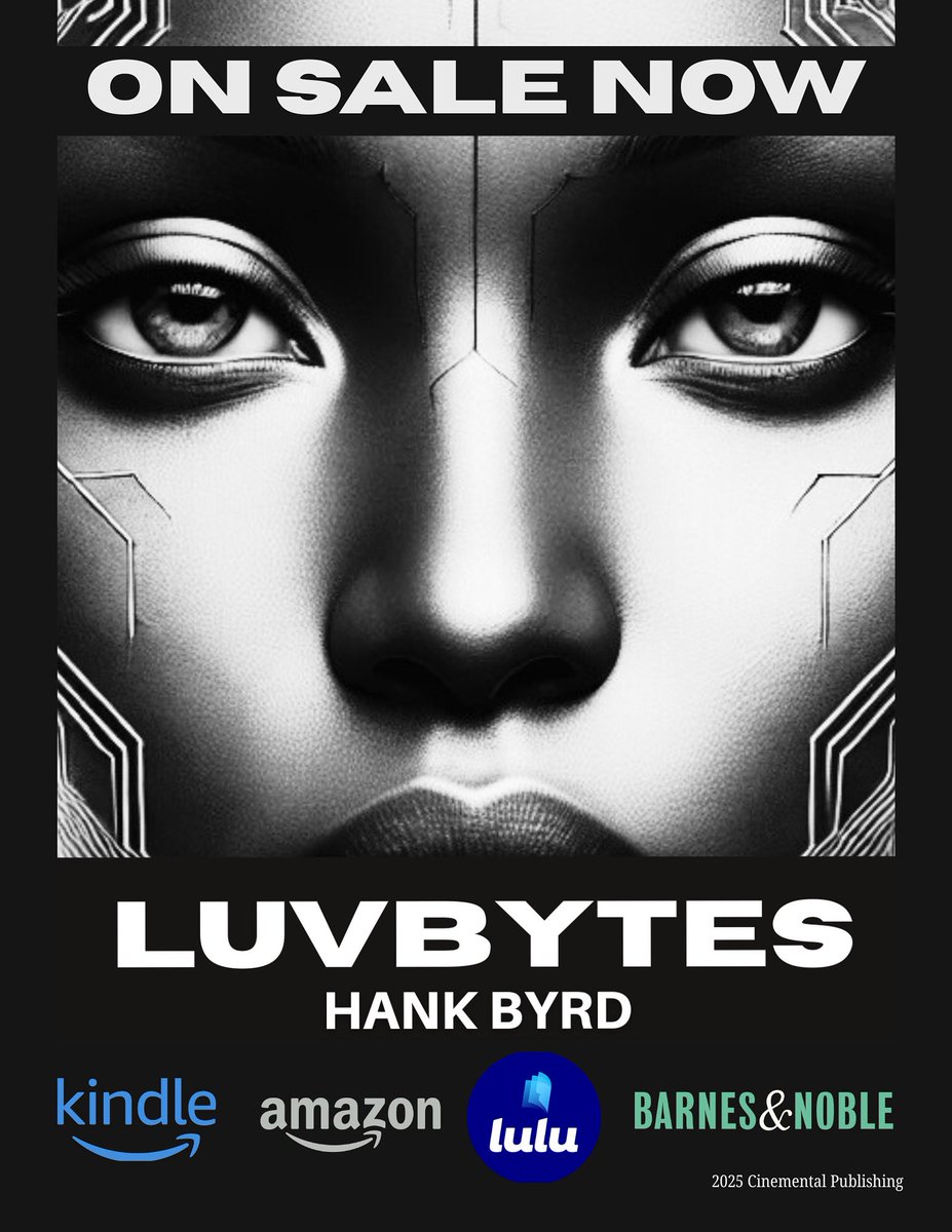 LuvBytes is officially HERE! 
My new collection of sci-fi, horror &amp; fantasy stories about Black online dating is now available on Kindle, Amazon Prime, Lulu, Barnes &amp; Noble &amp; intl platforms!
Thanks for the love &amp; support—grab your copy today!

#LuvBytes #NewBookAlert