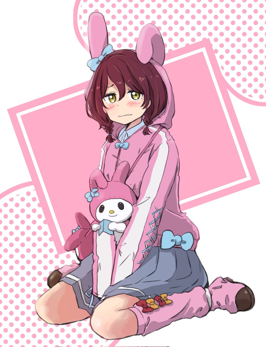 「#これを見た人は何かピンクいものをあげる見た人強制」|まるよのイラスト