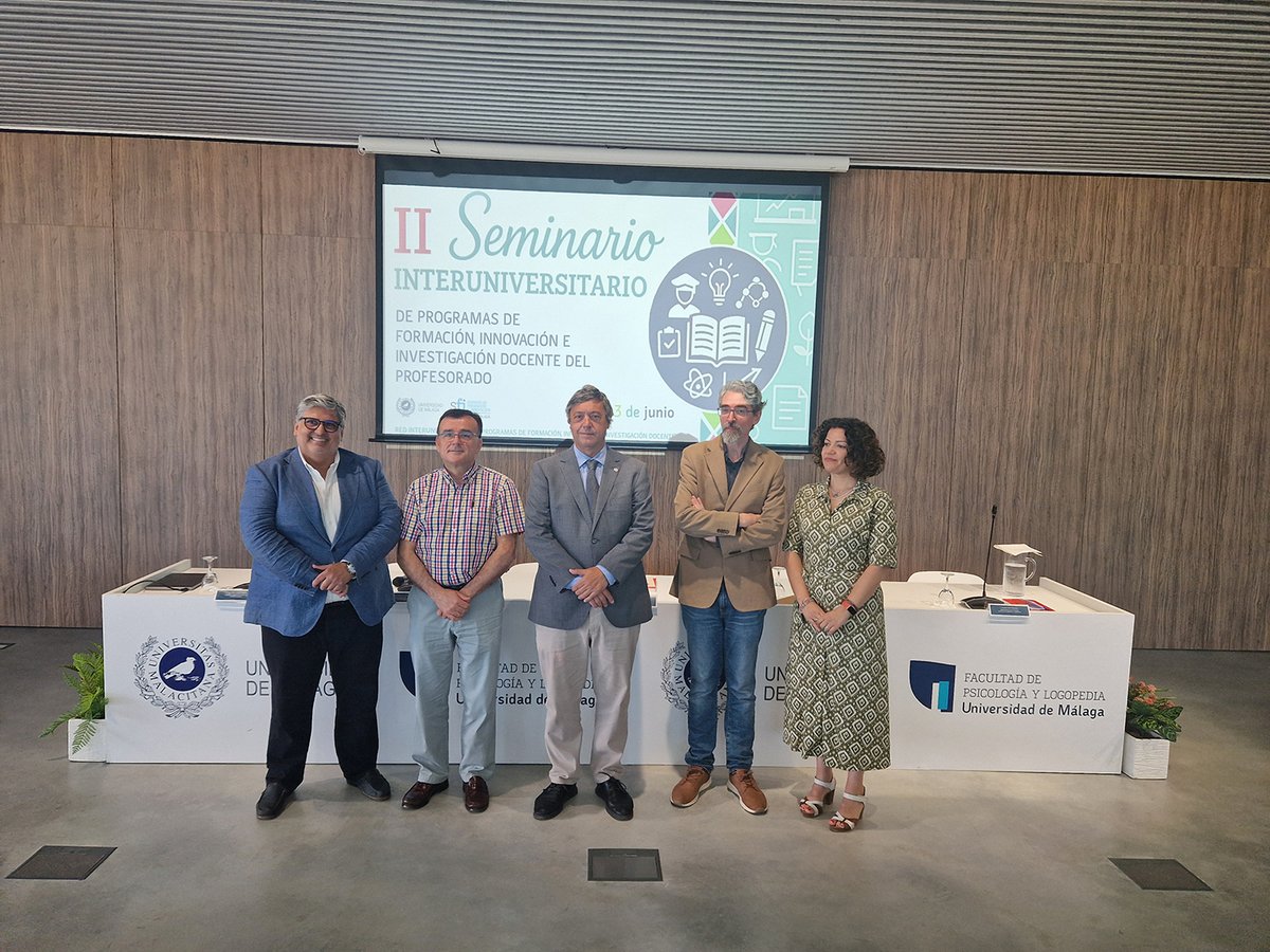 Teo López Navarrete (@teolopezuma) on Twitter photo Hoy continúa en <a href="/PsiLogopediaUMA/">Psicología y Logopedia UMA</a> eI II Seminario Interuniversitario de Programas de Formación, Innovación e Investigación Docente del Profesorado que, organizado por el <a href="/sfi_UMA/">Formación e Innovación - Universidad de Málaga</a>, cuenta con la participación de 70 docentes de 52 universidades. Hoy continúa en <a href="/PsiLogopediaUMA/">Psicología y Logopedia UMA</a> eI II Seminario Interuniversitario de Programas de Formación, Innovación e Investigación Docente del Profesorado que, organizado por el <a href="/sfi_UMA/">Formación e Innovación - Universidad de Málaga</a>, cuenta con la participación de 70 docentes de 52 universidades.
