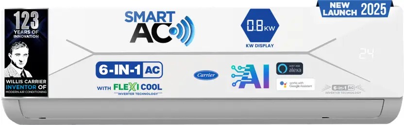 MasterGadgetsIN's tweet image. #CARRIER 2025 Model Smart Flexicool 6 in 1 Convertible 1.5 Ton 5 Star Split Inverter

fkrt.lt/AwILZ

₹42,990 Deal Price (43% Discount)
₹76,090 MRP

→ Smart Energy Display
→ Dual Filtration
→ With HD &amp;amp; PM 2.5 Filter
→ ESTER EDGE FXi AC
→ Wi-fi Connect

#Flipkart