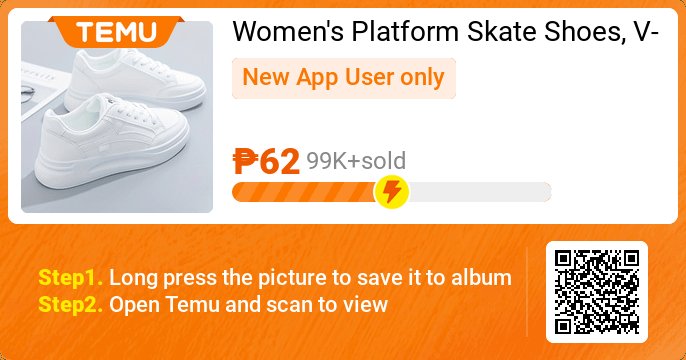 donna_ecle's tweet photo. Women's Platform Skate Shoes, Versatile Height Increasing Lace Up Low Top Shoes, Outdoor Walking White Shoes plus size
🎉 Exclusive deal[₱62]
👉 item link: https://t.co/jN0INmLOBS
⚠️ Every New App User can only enjoy once https://t.co/9wcaKJyubL