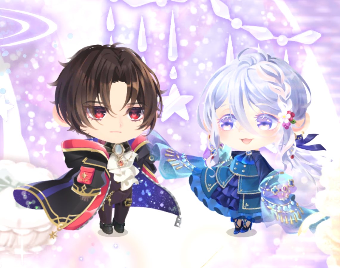 Tirenya's tweet image. 嗚嗚😭 衣服還是太少，沒辦法完全一樣
蕾娜的辮子一定是辛綁的❤️
自從習得編頭髮技能後，蕾娜髮型也開始多變化～真好呀 (*^▽^*)