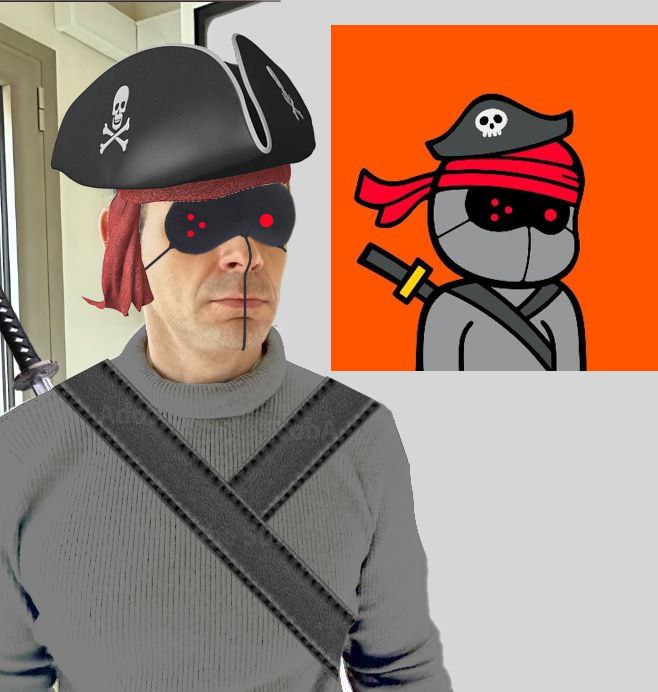 Gm😎 

It was fun cosplaying as a <a href="/ninjalerts/">Ninjalerts Corp. CEO</a> character, for my awesome friend <a href="/tobynovum/">Toby Lewis △</a>