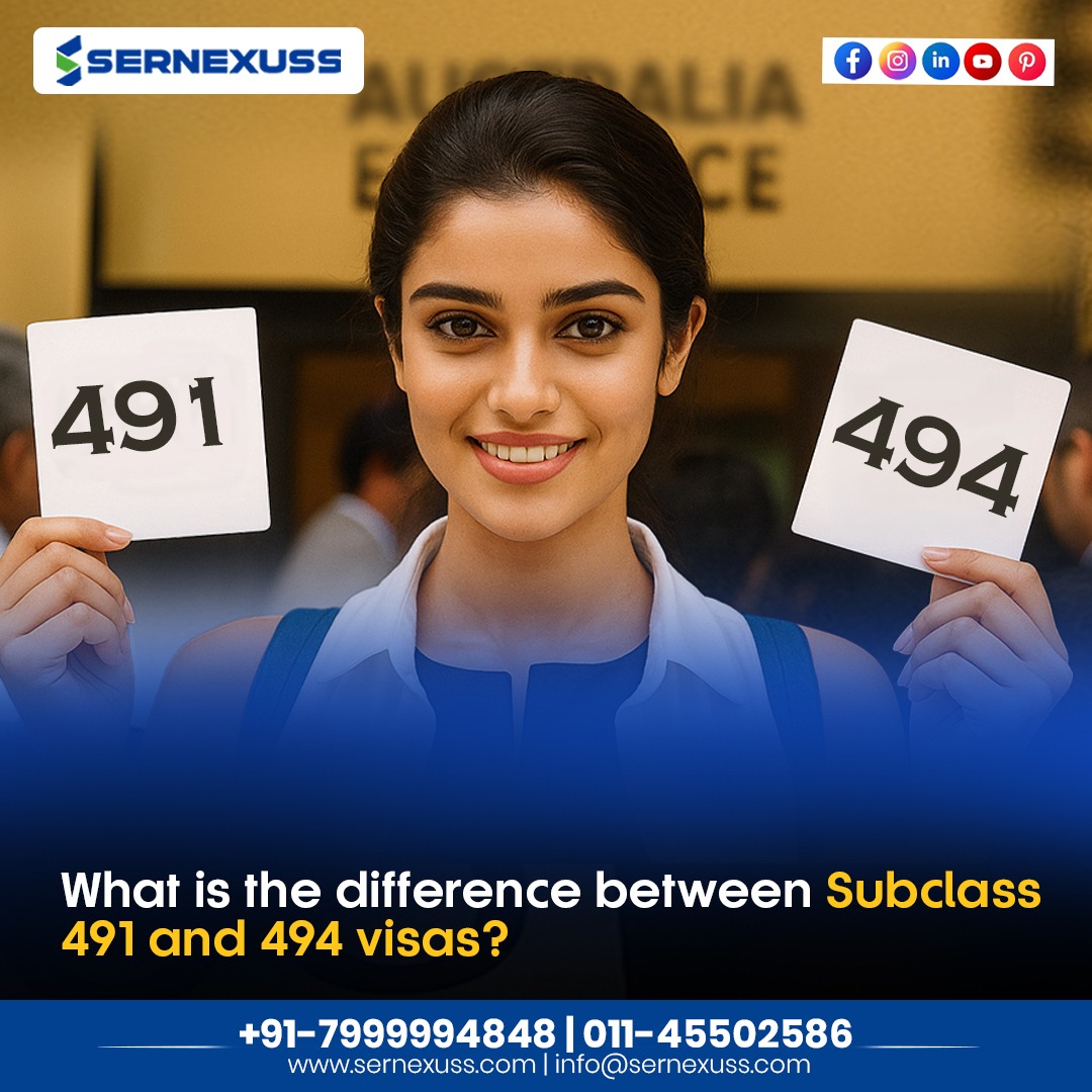 sernexuss's tweet image. Planning to migrate to regional Australia? Subclass 491 and 494 visas both offer 5 year stays with a pathway to PR after 3 years- but they differ in Key ways.  

Explore your best-fit visa option with Sernexuss!

 #austraila #visadifferences #sernexuss #sernexussimmigration
