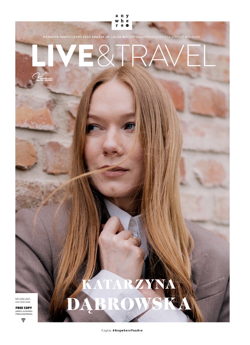 anywherepl's tweet photo. #AnywhereIssue 
Hello mieszkańcy Gdańska! ☀️ Przygotowaliśmy dla Was magazyn, który umili Wam podróże z @AirportGdansk 👈🏻 A w środku czeka wywiad z Katarzyną Dąbrowską ➡️ https://t.co/OU8ZqFmFO8

fot. D. Scheibinger 
Partner: MOLTON https://t.co/DmH4TDaw5P