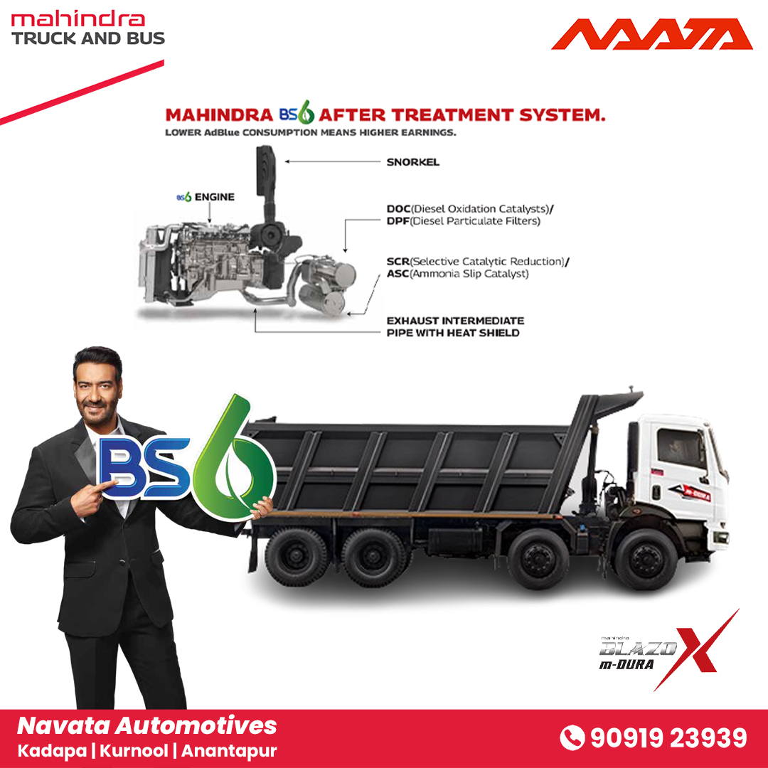 NavataTrucksBus's tweet image. 💪 Power Meets Performance with Mahindra BS6!
📞 Call: 90919 23939

✅ Heavy-duty performance
✅ Fuel-efficient technology
✅ Engineered for the long haul
#MahindraTrucks #BS6Technology #MahindraBlazoX #NavataAutomotives #TruckAndBus #GreenDrive #HeavyDutyHauling