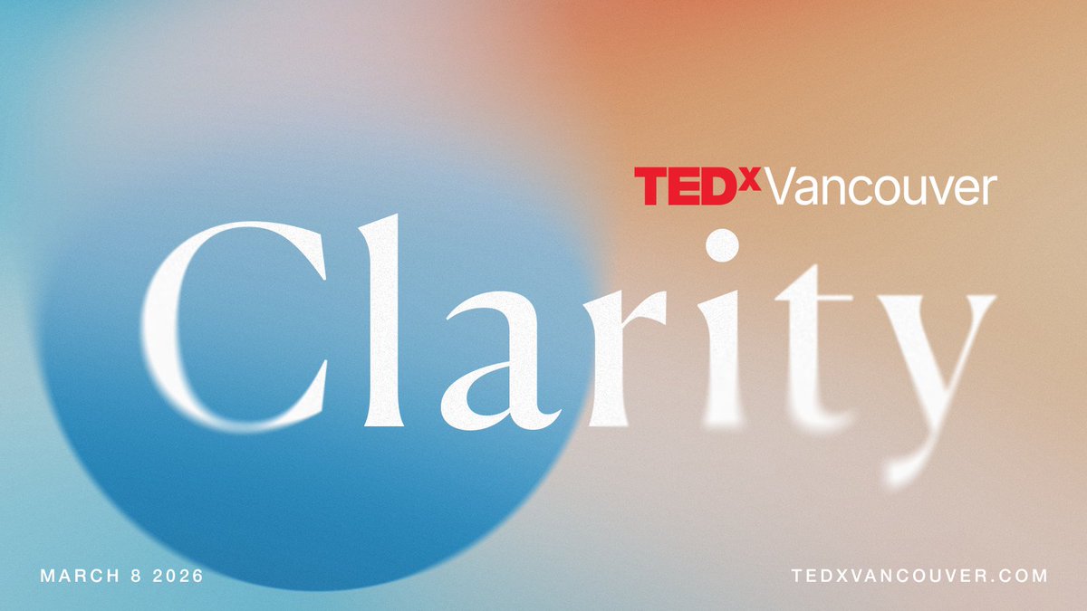 It’s not about having all the answers. It’s about finally seeing what matters.

Introducing the theme for TEDxVancouver 2026: Clarity.

Join us as we cut through a world of noise and see through creativity, connection and purpose.  

#TEDx #Vancouver #TED