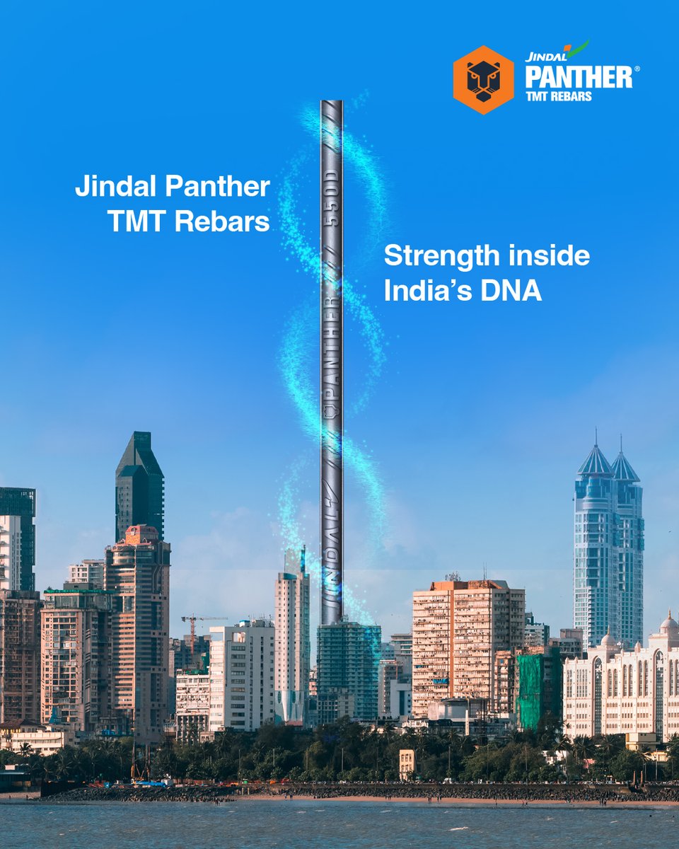 From towering city skylines to the heart of humble rural homes, Jindal Panther steel is the silent strength fuelling India’s rise. We don’t just build structures. We build dreams, hopes, and the future of a nation that never stops reaching higher.​

​#JindalPanther #SteelForIndia