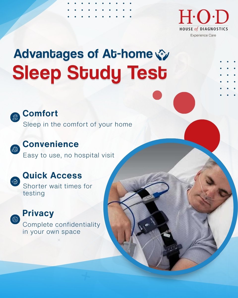 hodcare's tweet image. At-home sleep study test is a stress-free way to check for sleep apnea. Comfortable, confidential, and results that can lead to treatment in under two weeks. Book a test with HOD today: hod.care/test/sleep-stu…

#HOD #HouseOfDiagnostics #SleepStudyTest #SleepHealth #HomeSleepTest