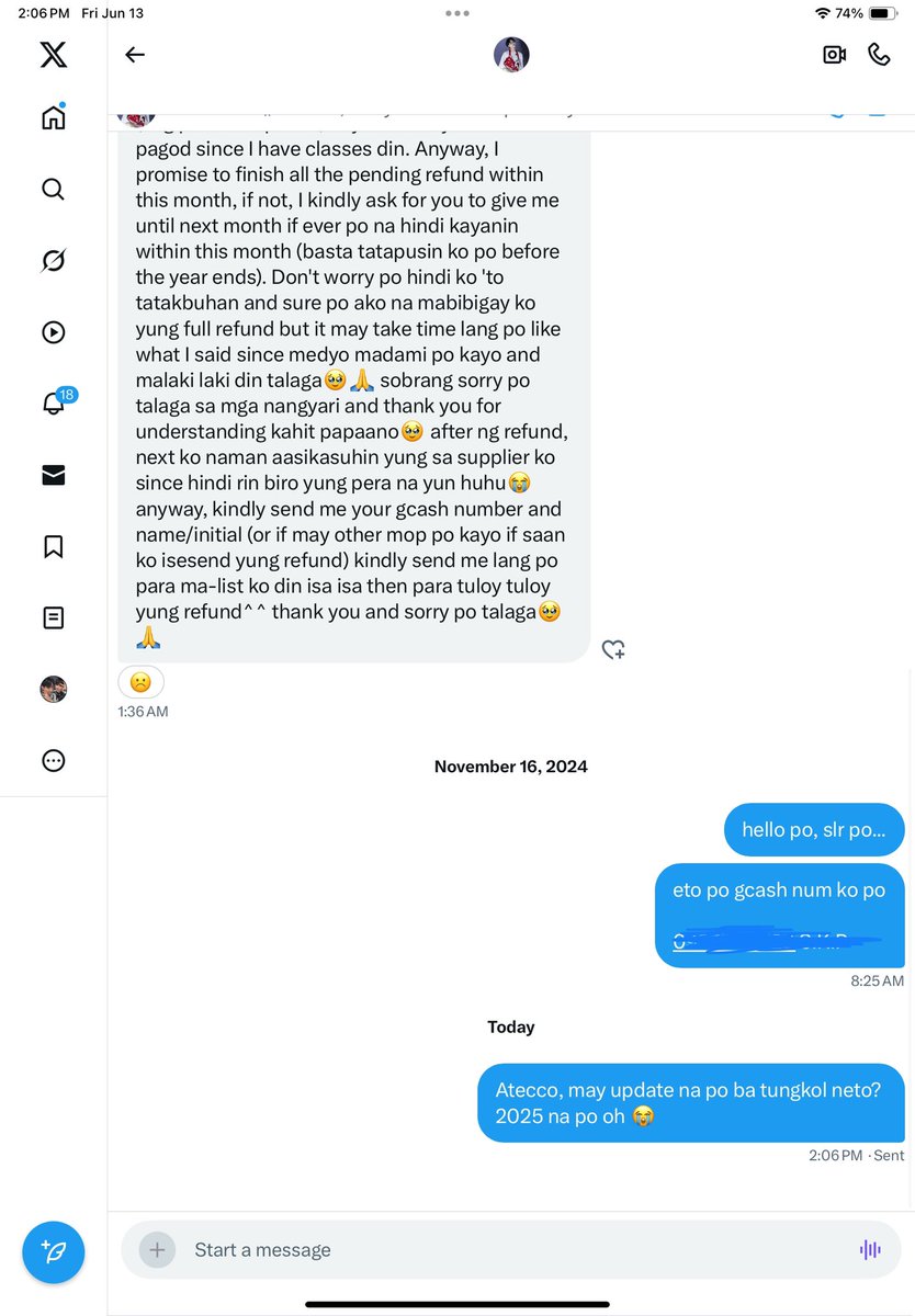 simp04jay's tweet photo. Aaaa auq na, nanahimik na sana ako dito sa x nang bigla kong maalala na may utang pa pala si @nomnombns saken… Awa nalang, 2024 pa ako bumili ng pc ng JxW sakanya tas ngayong 2025 ko pa naalala ulit, wala pa rin 😭😭😭 https://t.co/8UvSGRdEpt