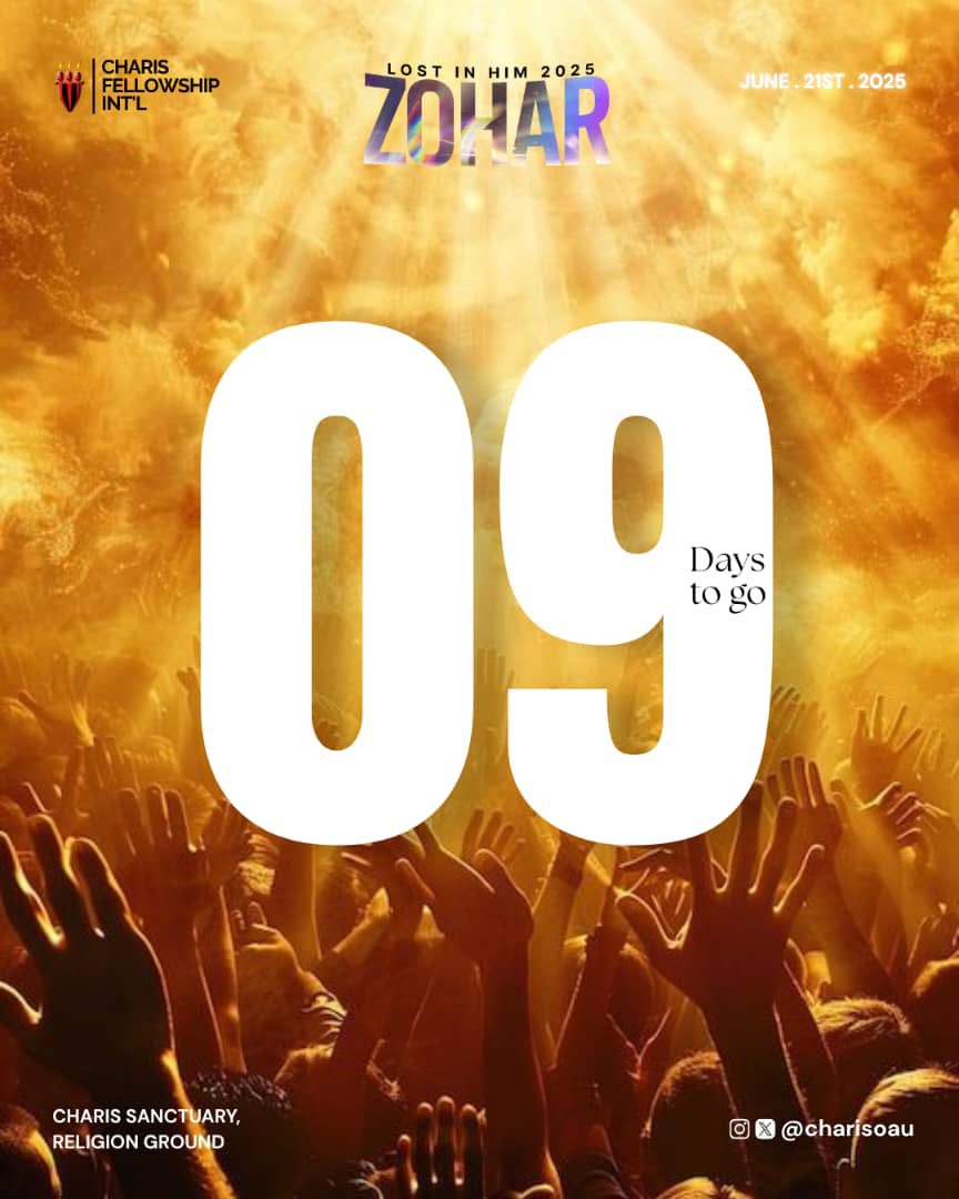 CharisOau1's tweet photo. 9 DAYS TO GO!

SET YOUR EXPECTATIONS HIGH!

Get your hearts ready for an unforgettable encounter! There's going to be an OUTPOURING OF GOD'S SPIRIT!

Plan to attend and be a part of this life-changing experience!

#LostInHim #WorshipService #Countdown https://t.co/ztvcmYtCpL