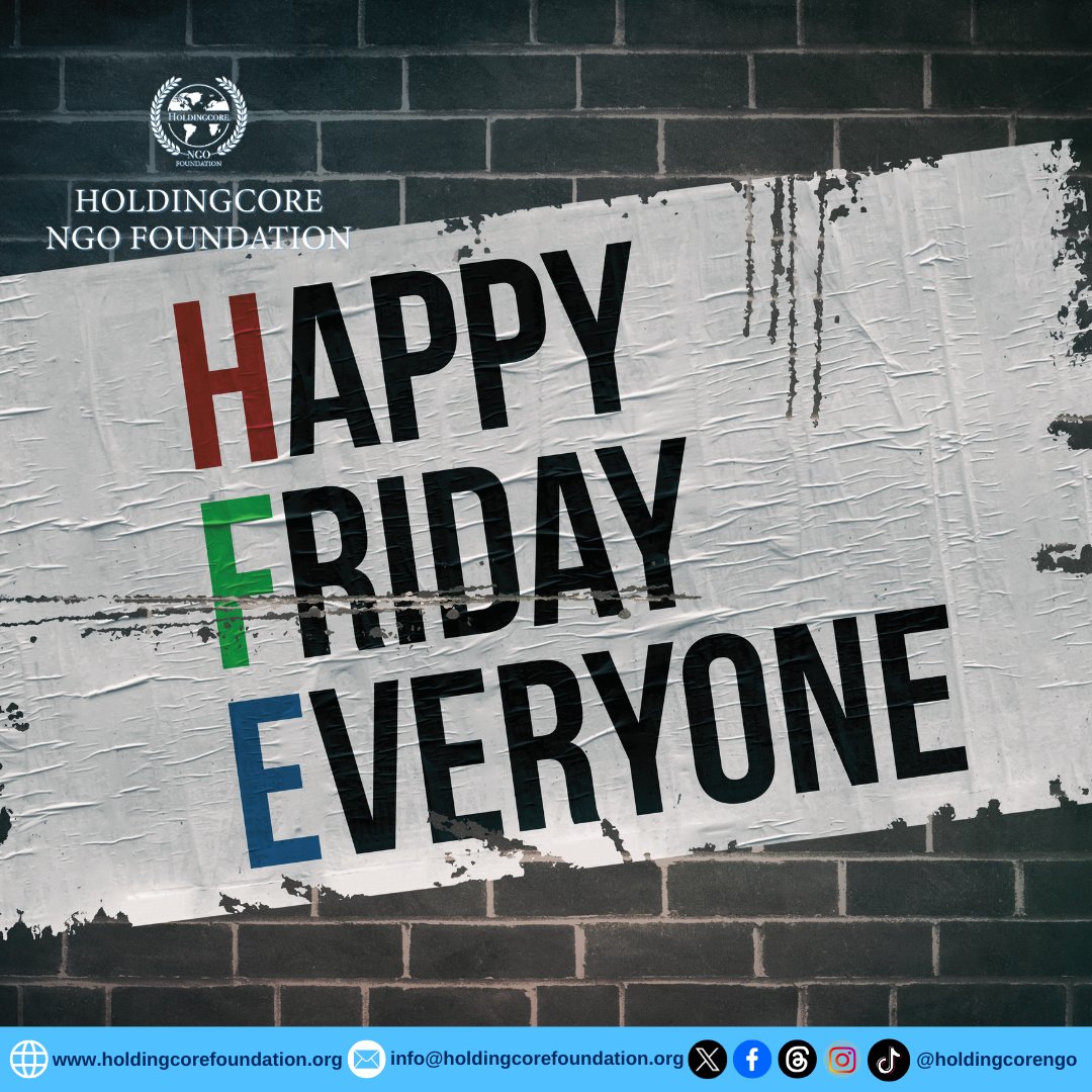 Holdingcorengo's tweet image. Happy Friday, everyone! Let the good times roll. What&apos;s making you smile today?

 #happyfriday #WeekendLoading  #goodvibesonly #HoldingcoreEMPFoundation #Smile