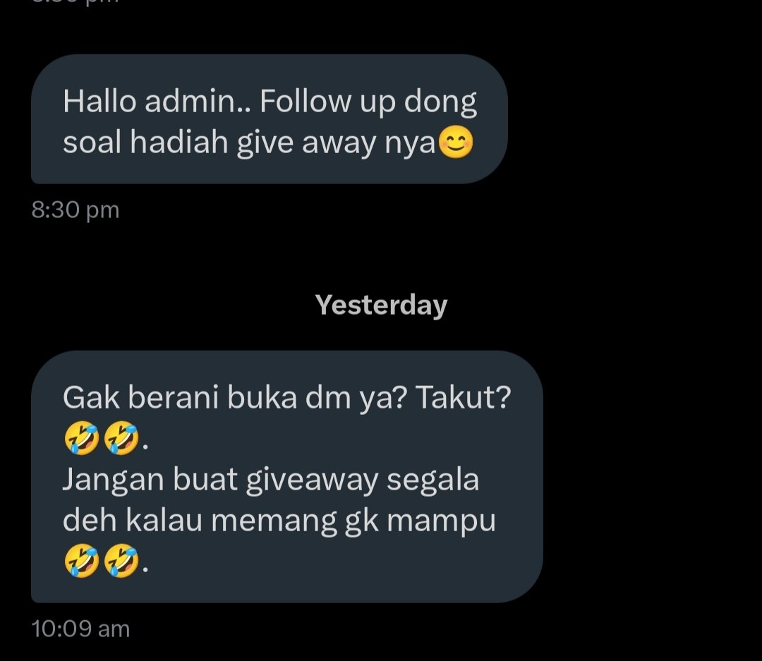 Salah satu bro menang giveaway #TimnasDay tapi gak menang attitude 😴