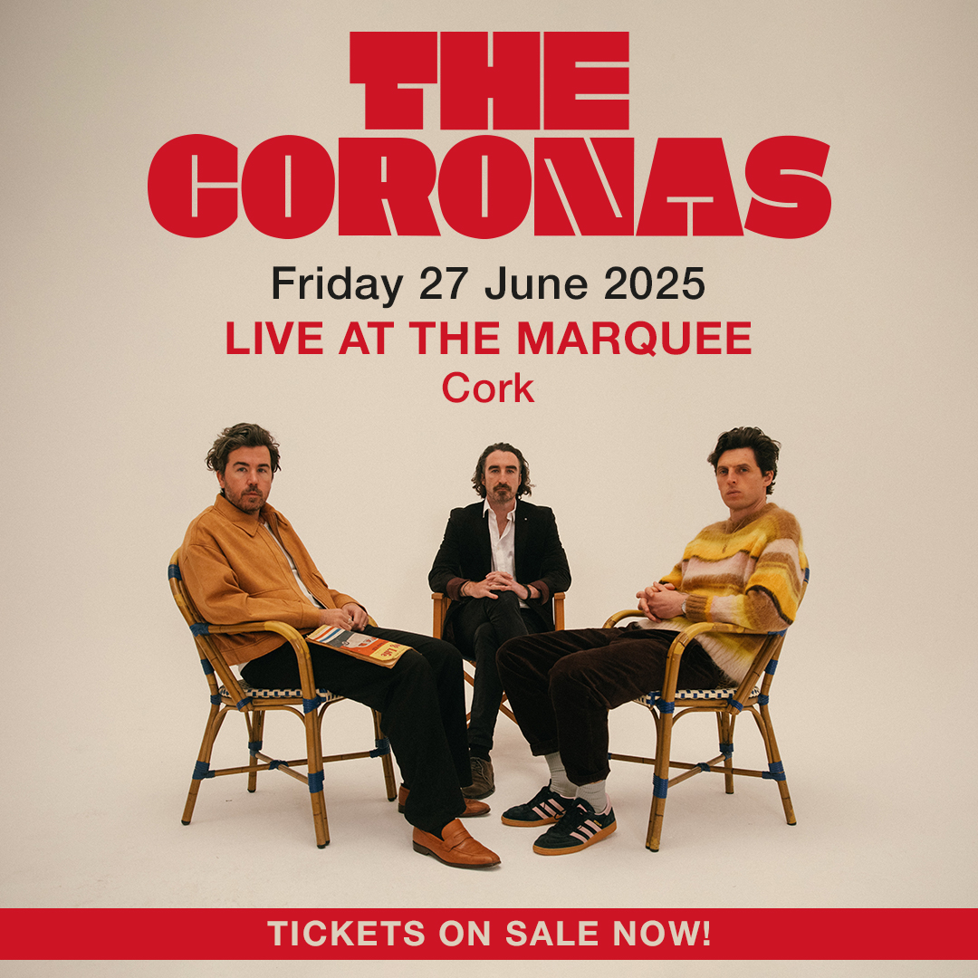 Aiken Promotions (@aikenpromotions) on Twitter photo ❤️ It’s not summer in Cork without <a href="/TheCoronas/">The Coronas</a> at Live at the Marquee! 🎪
This Friday 27 June, they’re back for a night packed with hits, memories, and brand new tracks from Thoughts & Observations 🌙🎶
🎟️ Grab tickets now ~ bit.ly/4gZZ2zC ❤️ It’s not summer in Cork without <a href="/TheCoronas/">The Coronas</a> at Live at the Marquee! 🎪
This Friday 27 June, they’re back for a night packed with hits, memories, and brand new tracks from Thoughts & Observations 🌙🎶
🎟️ Grab tickets now ~ bit.ly/4gZZ2zC