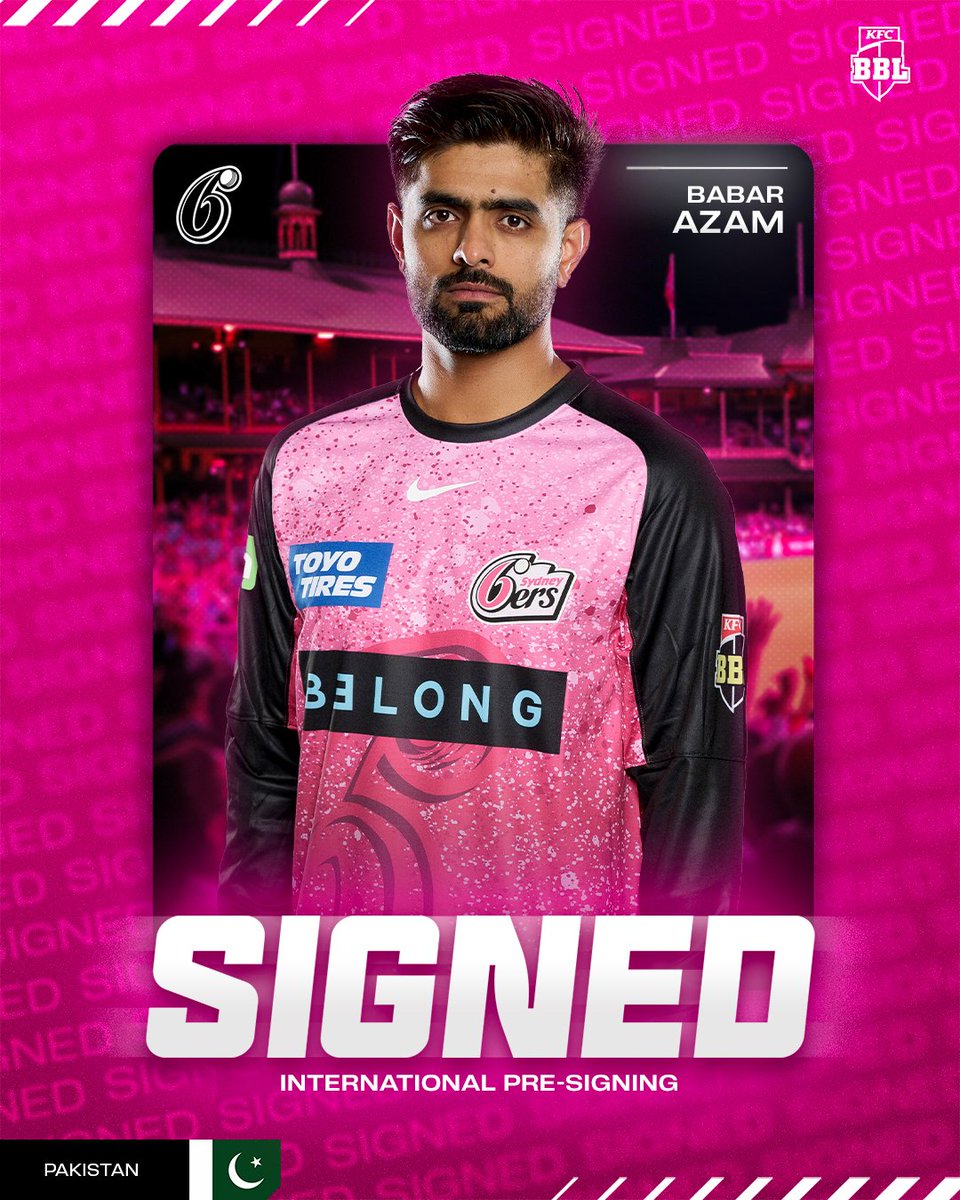 BabarNation56's tweet image. The King is arrived 😎
One of the biggest sigining in Big Bash League 
Sydney Sixers has signed @babarazam258 for Season 15 
Haters are in mud again
Beshak Allah jisy Chahy Izat dy 
#BabarAzam #BigBash