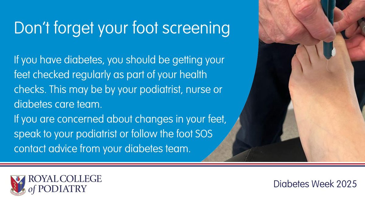 Diabetes can cause other health problems that can become serious if not picked up and monitored or treated in the early stages. Getting regular checks on your feet is just one of the health checks you should be receiving. Read more at diabetes.org.uk/about-diabetes… 
#DiabetesWeek