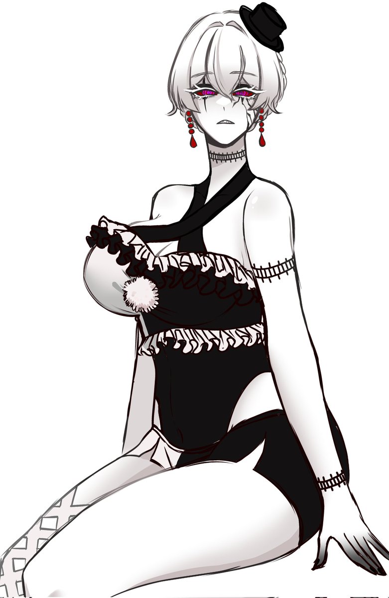 #KillerParty_Mpcss5
[CW: ชุดว่ายน้ำ]
 (ไปตรวจการบ้านเด็กต่อแล้วค่ะ)

ถึงจะขึ้นชื่อว่าพูลปาร์ตี้ แต่เหมือนจะมีคนหนึ่งที่ว่ายน้ำไม่เป็นเลยนั่งอยู่ตรงริมสระแล้วเอาขาจุ่มน้ำแทน