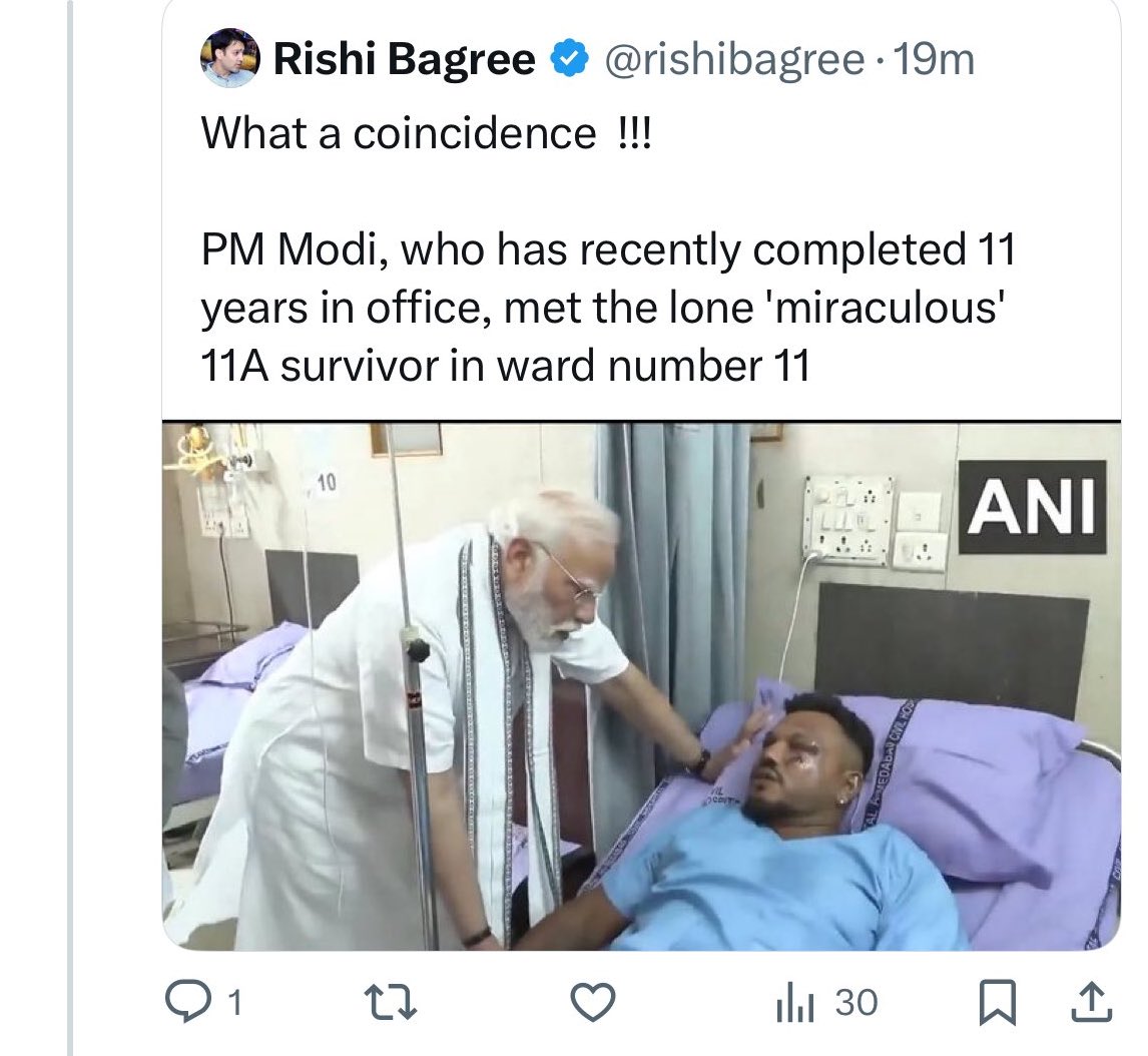 Spirit of Congress✋ (@spiritofcongres) on Twitter photo What a tragic coincidence..
BJP won 241 seats and 241 passengers died in the plane crash...
Don't do stupid comparisons <a href="/rishibagree/">Rishi Bagree</a> What a tragic coincidence..
BJP won 241 seats and 241 passengers died in the plane crash...
Don't do stupid comparisons <a href="/rishibagree/">Rishi Bagree</a>