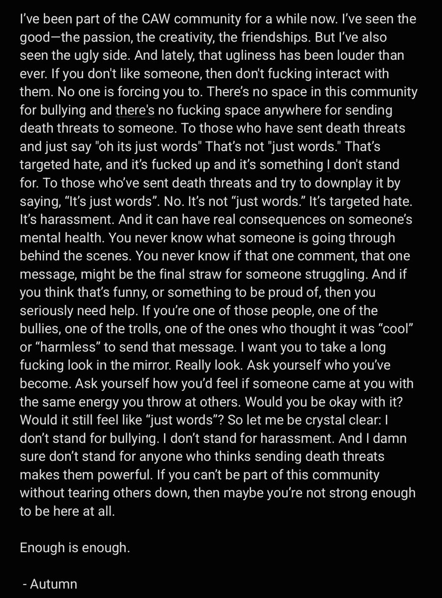 // just thought I put this out here. If you dont like it, then womp womp, go buy some tissues to cry into.