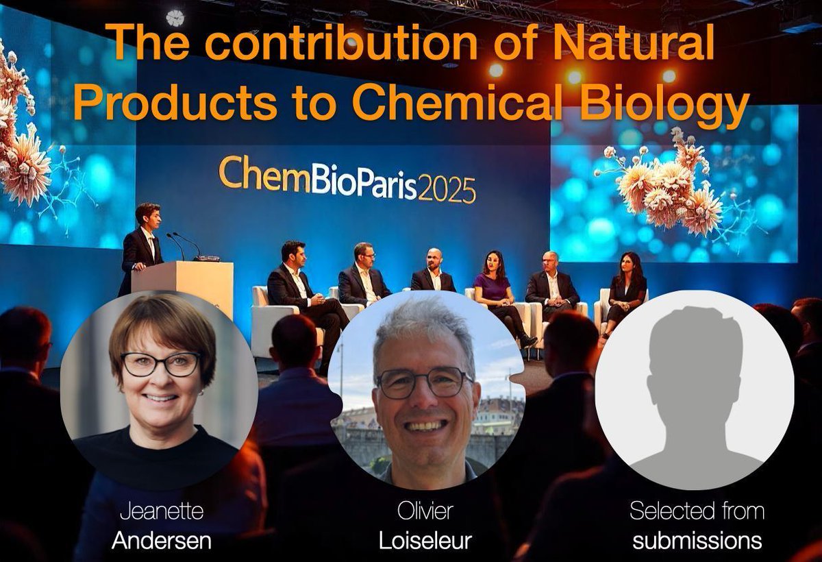 🌿 Don't miss "The Contribution of Natural Products to Chemical Biology" at #ChemBioParis2025!

Join Jeanette Andersen and Olivier Loiseleur to explore the impact of natural molecules in chemical biology.

🧪 #NaturalProducts #ChemicalBiology
🔗chembioparis2025.com