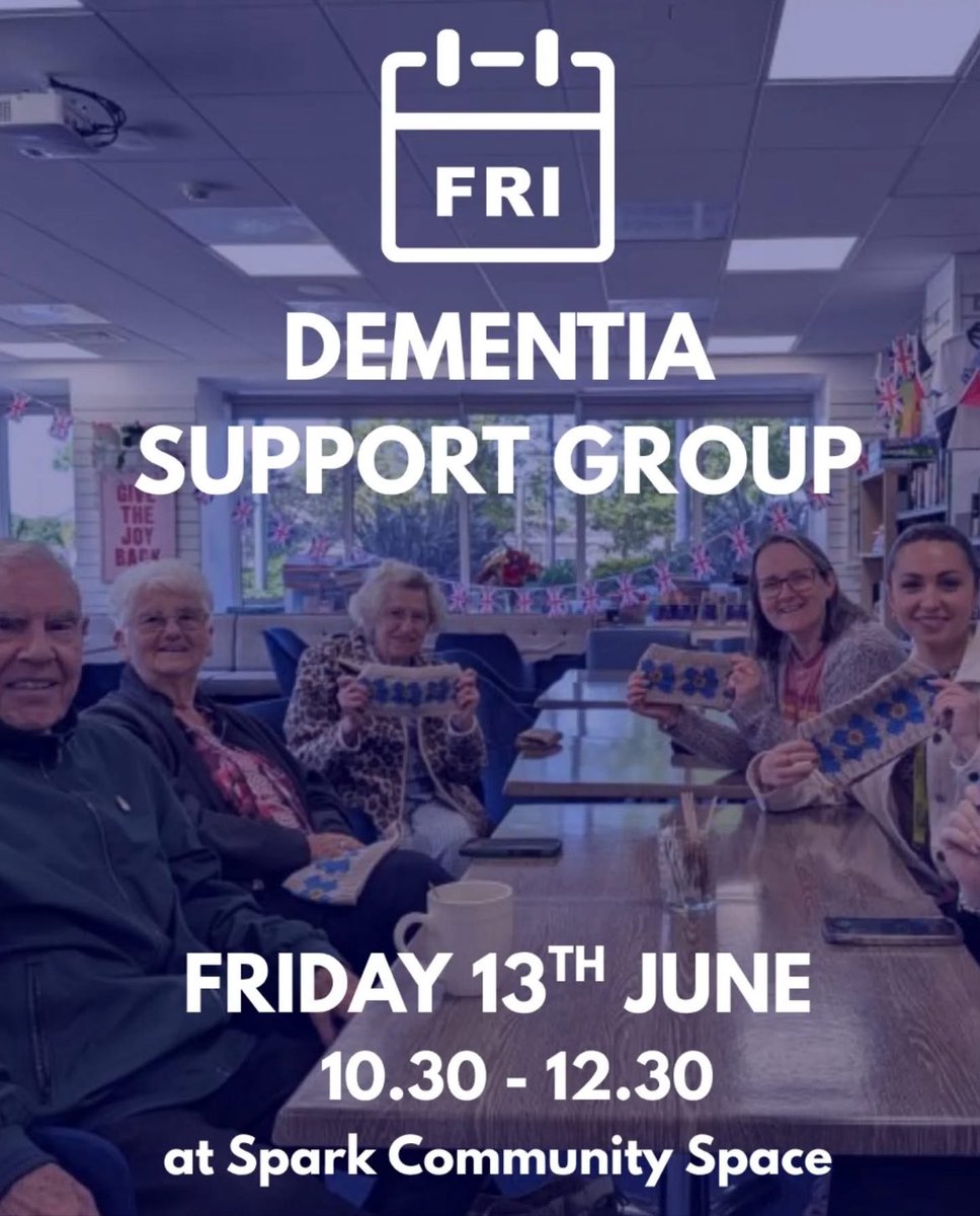 sparkintolife's tweet image. Today we’re open for a #dementia support group - no booking just turn up (next to ibis hotel Fratton Way)