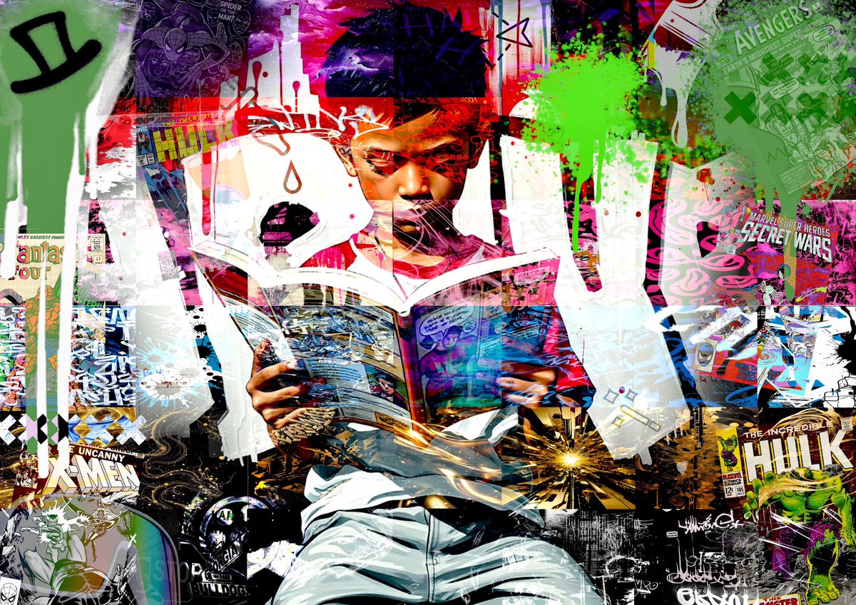 MadCapSA's tweet image. Visual Overdose – 6 digital collages from the MadCap mind.

Too loud. Too much. Just like the world.

Pop chaos. Street soul. Hidden messages if you’re paying attention.

Art that doesn’t ask permission.

MadCap Graphics &amp;amp; Corporate—coming to disrupt both worlds.

#VisualOverdose