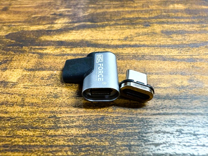 koorin's tweet image. マグネット式、着脱簡単「マグネット式 Type-C 変換アダプタ」を購入してみた～L字タイプ、安心の日本企業製品！ note.com/koorin/n/n0360… #変換アダプタ #TypeC #マグネット式 #L字タイプ