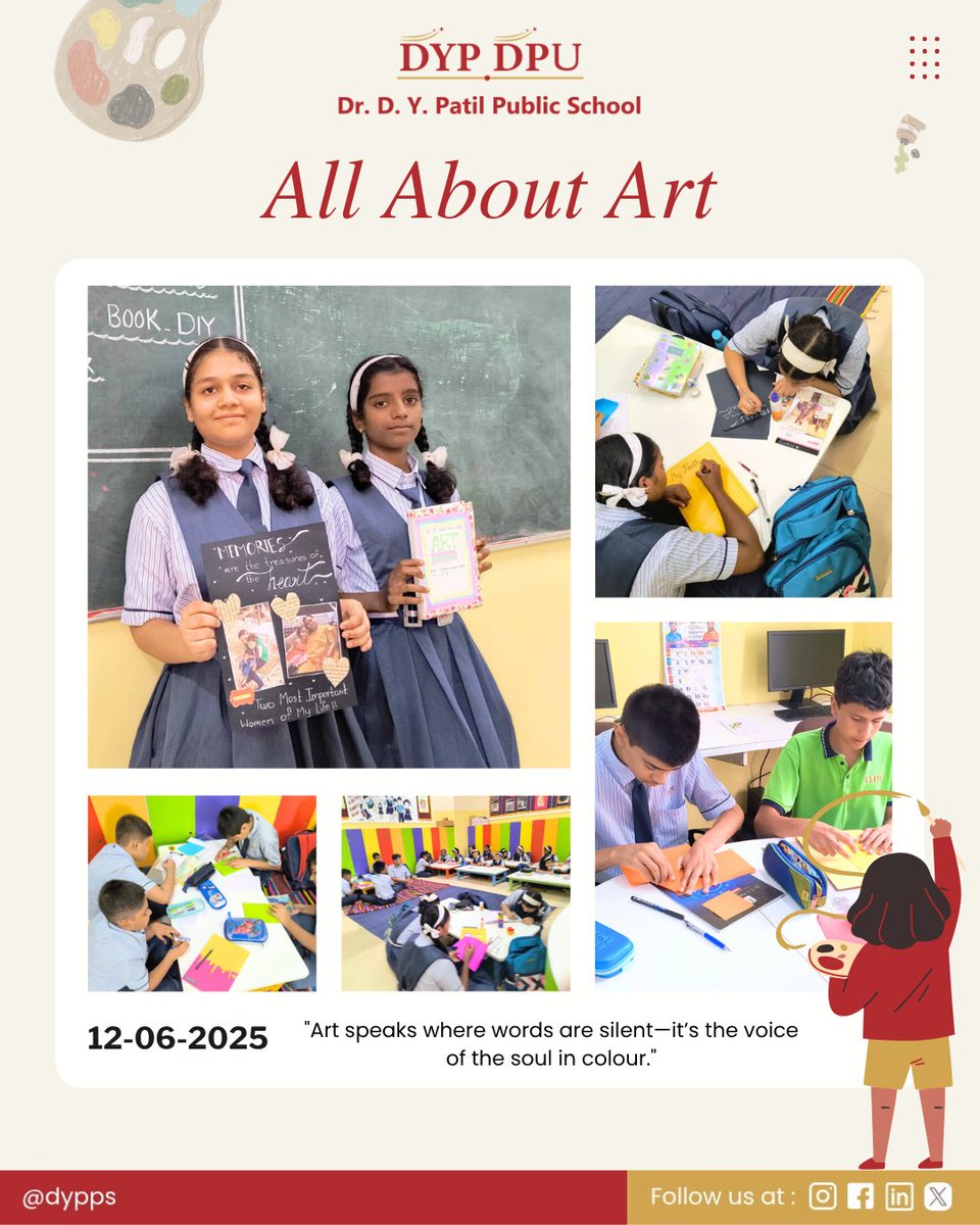 Where imagination meets expression! 🎨✨ The Art Hobby Club continues to be a vibrant space where students explore their creativity, experiment with colours, and bring their inner worlds to life on canvas.