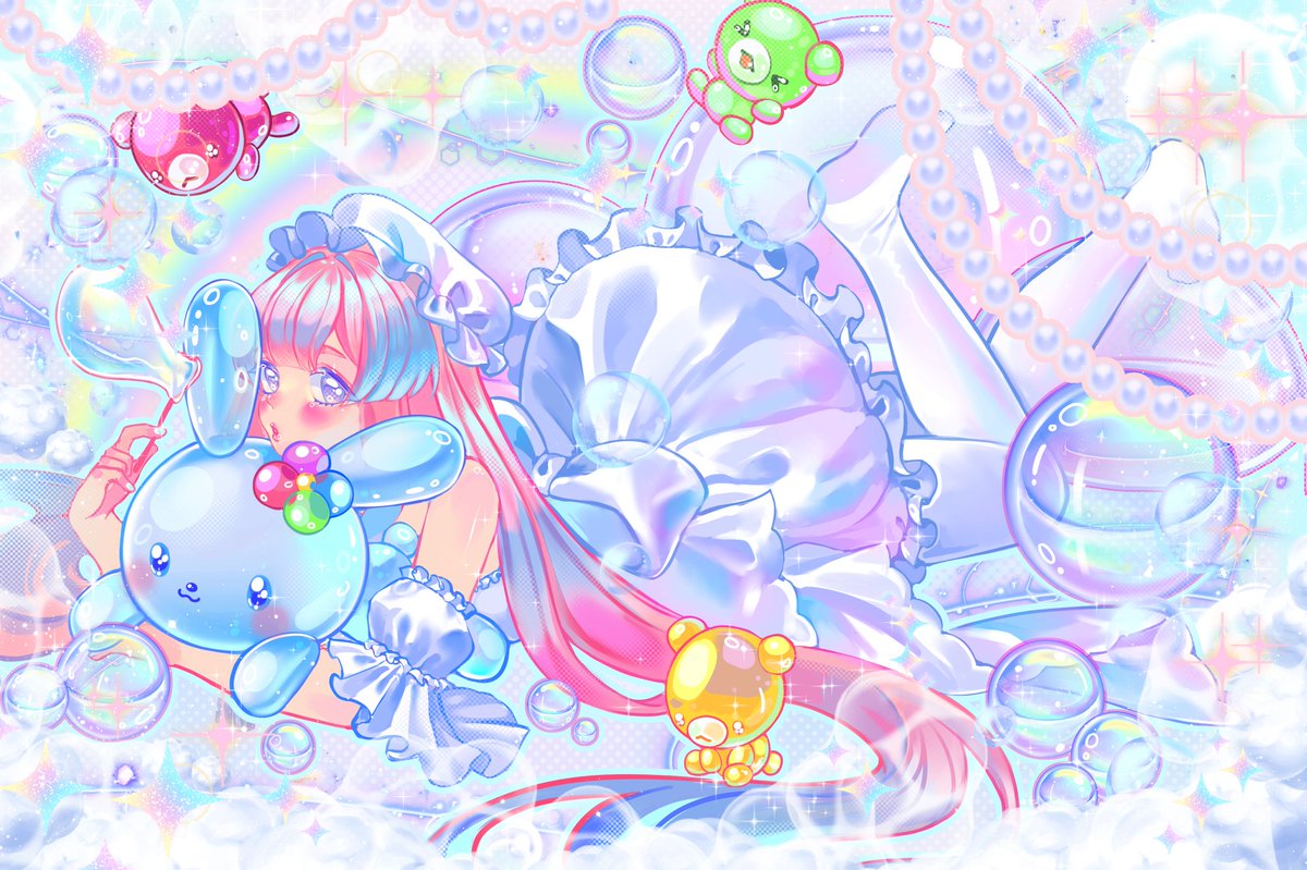 13wmel's tweet image. KOKOMI × しゃぼんだもん ! 🧼