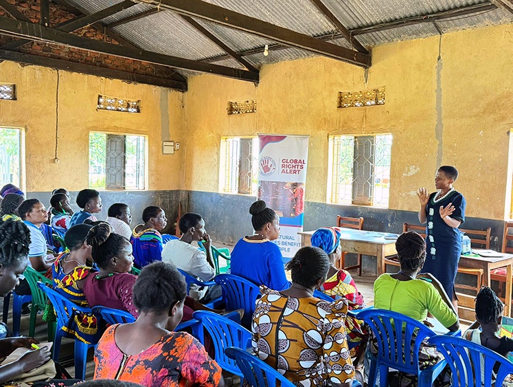 graUganda's tweet image. 🔊🔊 𝐇𝐞𝐫 𝐋𝐚𝐧𝐝 𝐇𝐞𝐫 𝐕𝐨𝐢𝐜𝐞!
This week, GRA embarked on a capacity building campaign targeting women and grassroots human rights defenders in the Bunyoro region. The campaign is aimed at equipping women grassroots human rights defenders with effective advocacy skills…