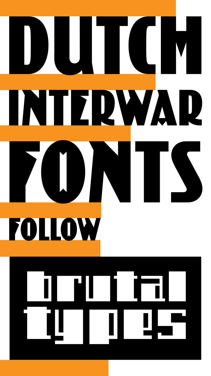 retypefoundry's tweet photo. Do you fancy Dutch expressionism and Amsterdam School's designs? Then Brutal Types will be one of your favourite foundries. https://t.co/6D6efwIIul #amsterdamseschool #DutchType https://t.co/AT7DIRnLo9