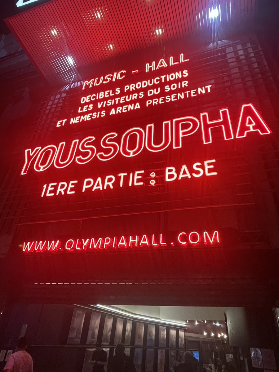 Extraordinaire concert de <a href="/youssouphamusik/">Youssoupha</a> hier soir <a href="/OLYMPIAHALL/">L'Olympia</a> ! À suivre !