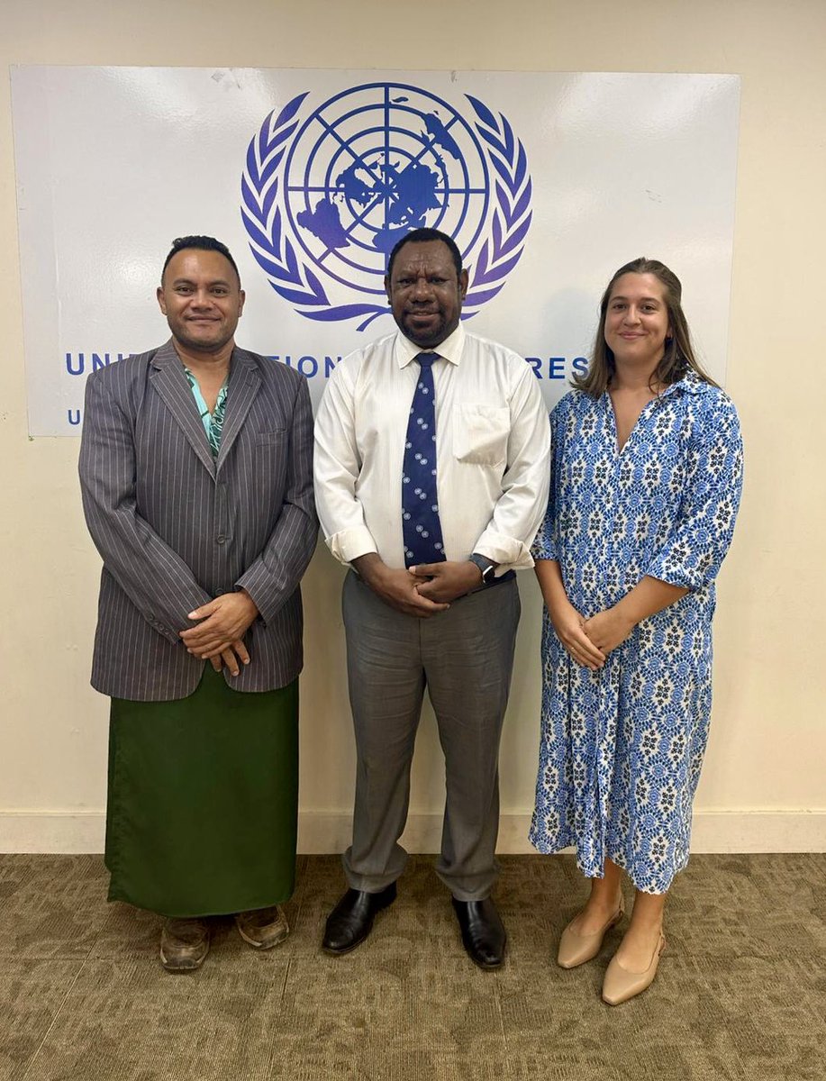 IOM Chief of Mission <a href="/skantha679/">Solomon Kantha</a> this week met with 🇺🇳team in Nuku’alofa 🇹🇴 &amp; briefed them on IOM’s work in Tonga, Pacific &amp; shared updates on UN80 initiatives. The team shared updates on their work, ideas on joint programming &amp; to be more nimble and coordinated to support Tonga