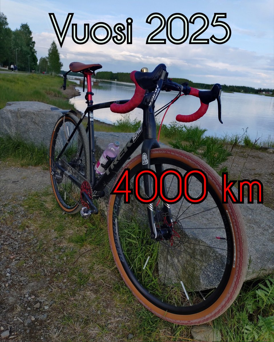 Eilen tuli täyteen 4000 km pyöräilyä tälle vuodelle ja kilometrikisan saldo tähän mennessä 1893 km!
#pyöräily #pyöräilytwitter #leikkimielinen