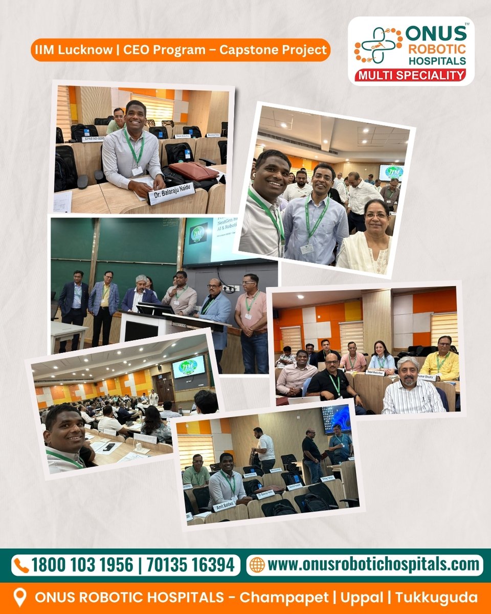 Dr_BalrajuNaidu's tweet image. Honored to present my Capstone Project at IIM Lucknow as part of the CEO Program.
My project, “Feasibility Study of a NextGen Health City using AI &amp;amp; Robotics,” reflects my passion for building futuristic, patient-centric healthcare systems.
#IIMLucknow #CapstoneProject