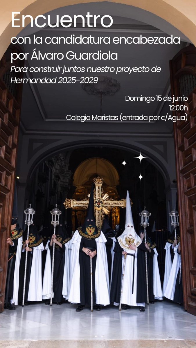 🤝 Los proyectos que son de todos, se construyen entre todos.
Queremos escuchar a los hnos. de @amorycaridad para seguir dando forma juntos al futuro de nuestra Hdad. 
Un espacio para compartir ideas, sumar propuestas y seguir creciendo en fraternidad.
Os esperamos  #CofradiasMLG