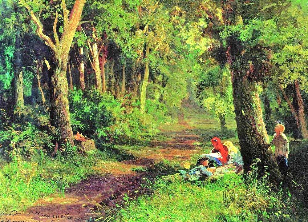 "To make a deep physical path, we walk again and again. To make a deep mental path, we must think over and over the kind of thoughts we wish to dominate our lives."
     ~ Henry David Thoreau

The Forest Road (1869) 
    🎨 Fyodor Vasilyev