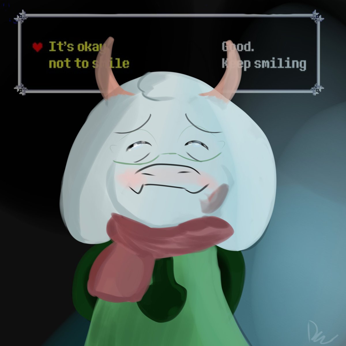ECheck0's tweet photo. Silly Ralsei !! 
(sorry for the ugly spade I don't like spades..)

#DELTARUNE #deltarunespoilers #deltarunechapter4 #DeltaruneFanart https://t.co/6a2wQUEC3o