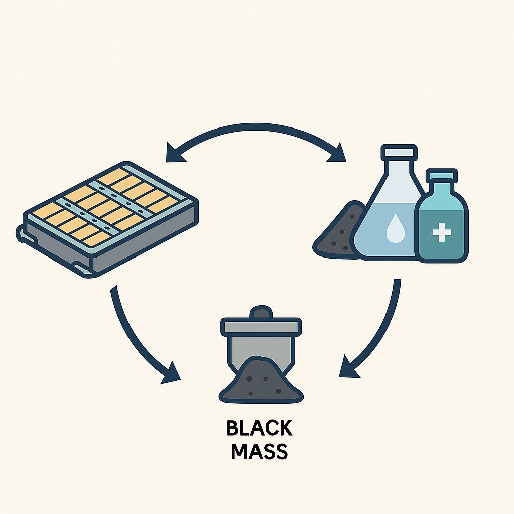 craigconsulting's tweet image. I’m not with Tesla. I don’t work for Li‑Cycle. I’m just a guy who sees what needs to be done.
We’re already shredding old EV batteries and recovering ~95% of their materials—but without funding the final refining step, that black mass isn’t going back into new batteries.…