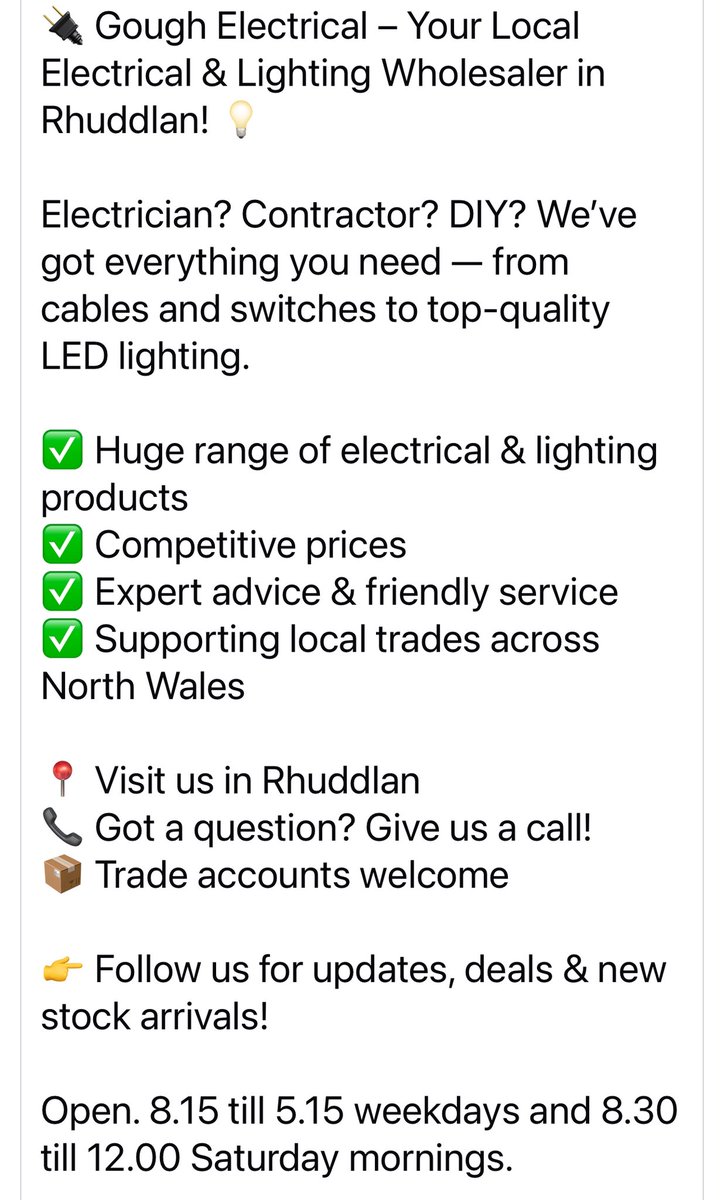 Paul Gough (@goughelectrical) on Twitter photo 