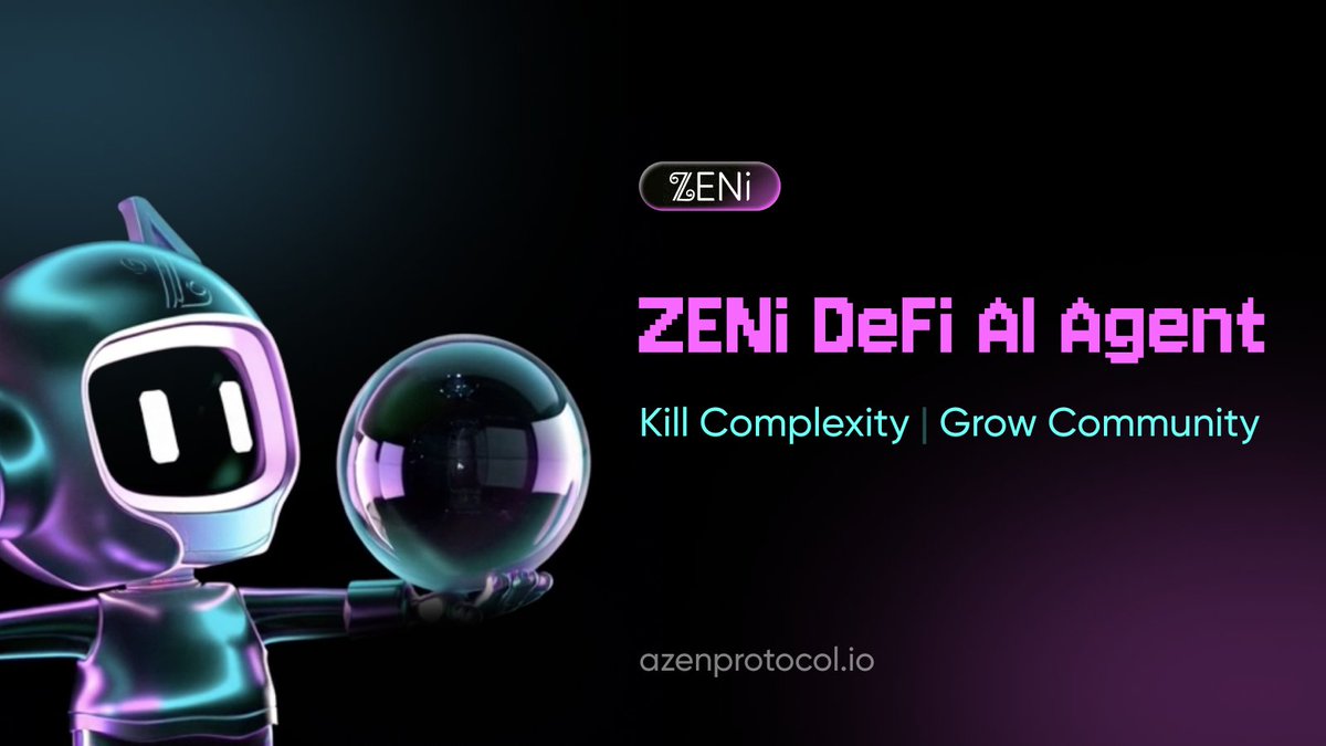 DeFi, DePIN, Layer 1? Let’s Make It Simple 🎮
Wallets, bridges, gas fees, staking…
Even degens are tired.
Newcomers? Totally lost.
😵‍💫 Complexity kills your conversion.

ZENi’s AI Agent = Web3 made easy
✅ 1-click staking, LP, DAO, airdrops
✅ Auto-detects wallets &amp; smooths