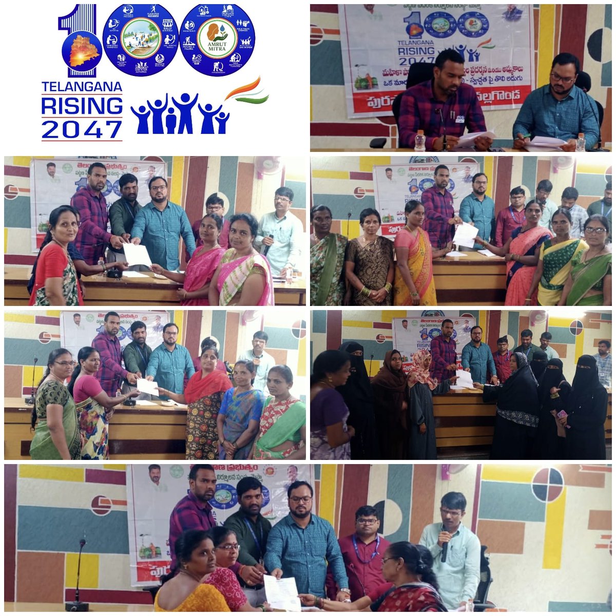 Nalgonda Municipality (@mc_nalgonda) on Twitter photo As part of 100 Day's action plan Proceedings distributed to New SHG Groups in Nalgonda Municipality.
<a href="/MoHUA_India/">Ministry of Housing and Urban Affairs</a>
<a href="/RoopaMishra77/">Roopa Mishra</a>
<a href="/tksreedevi/">TK Sreedevi</a>
<a href="/cdmatelangana/">C&DMA</a>
<a href="/SwachhBharatGov/">Swachh Bharat Urban</a>
<a href="/SBMU_Telangana/">SBM (U) TELANGANA</a>
<a href="/tgmepma/">TMEPMA</a> As part of 100 Day's action plan Proceedings distributed to New SHG Groups in Nalgonda Municipality.
<a href="/MoHUA_India/">Ministry of Housing and Urban Affairs</a>
<a href="/RoopaMishra77/">Roopa Mishra</a>
<a href="/tksreedevi/">TK Sreedevi</a>
<a href="/cdmatelangana/">C&DMA</a>
<a href="/SwachhBharatGov/">Swachh Bharat Urban</a>
<a href="/SBMU_Telangana/">SBM (U) TELANGANA</a>
<a href="/tgmepma/">TMEPMA</a>