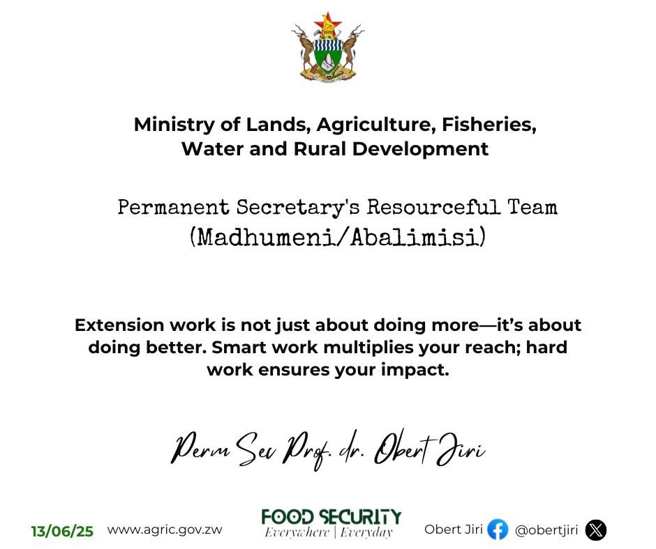 THUMBS UP to all the amazing agric. extension workers out there! Your tireless efforts in educating farmers on sustainable practices, providing vital resources, &amp; promoting climate resilience are crucial to achieving global food security. Keep making a difference #foodsecurity