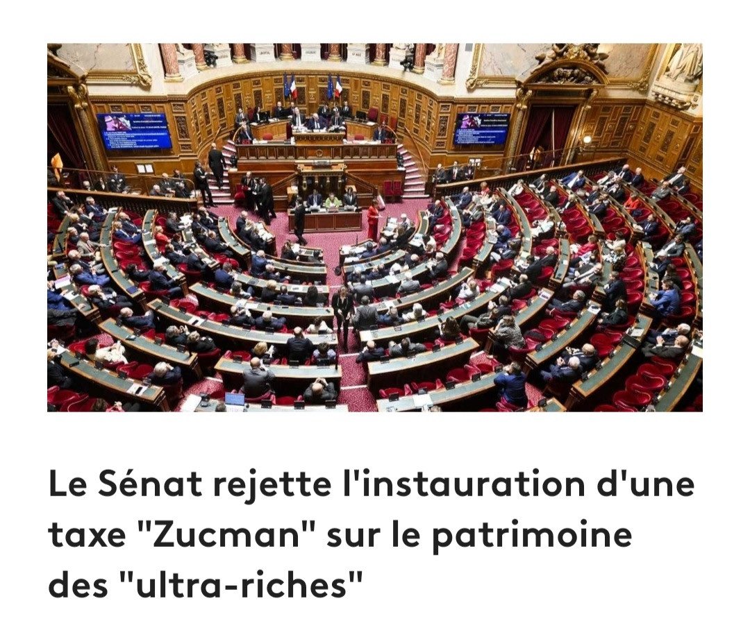 Alors que les services publics sont dans des états plus que préoccupants ; 

Alors que l’égalité entre les citoyens et les différences de richesses n’ont jamais été aussi distendues ; 

La droite préfère protéger son électorat d’ultra-riches au détriment de tous. 

Quelle