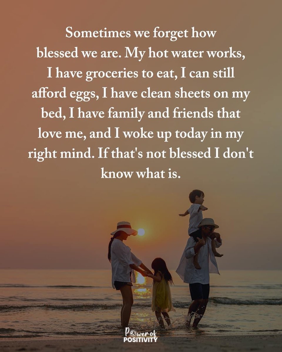 LIVEpositivity's tweet photo. Sometimes we forget how blessed we are...🙏❤️ https://t.co/UQZrH9a6gj