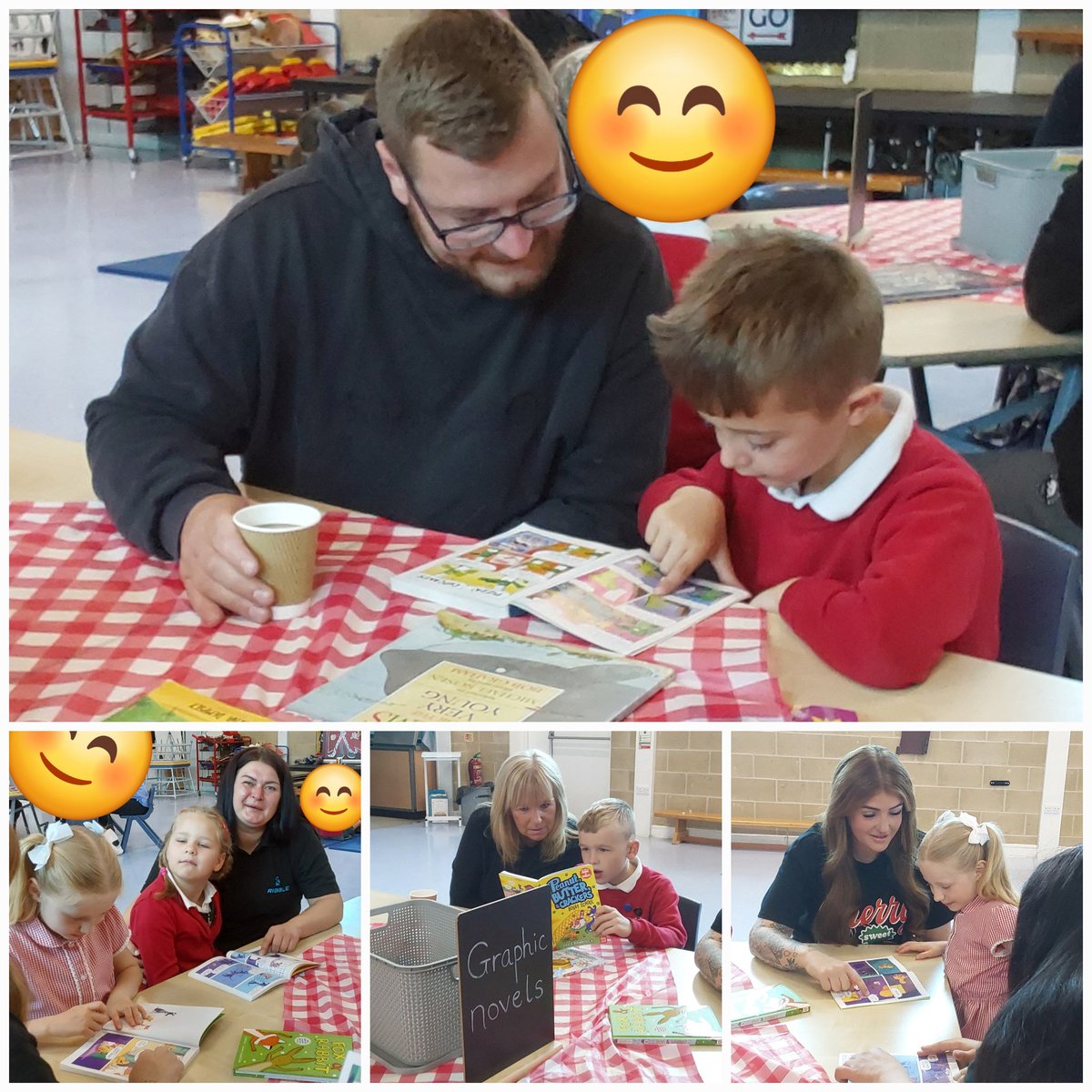 A lovely Reading Cafe session for Redwood class 📚☕️🫖🥰 A huge 'Thank you' to all the grown-ups who attended <a href="/_Reading_Rocks_/">ReadingRocks</a> <a href="/lancsliteracy/">Lancashire English (LPDS)</a> #ReadingCafe #readingforpleasure #readingisoursuperpower