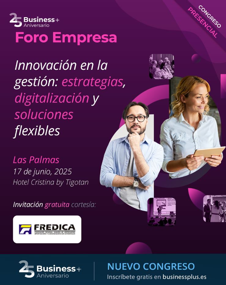 El próximo día 17 se celebra el Foro Empresa. Interesante jornada en Las Palmas coincidiendo con su 5 aniversario. FREDICA colabora con la organización de este evento que se celebrará en el Hotel Cristina By Tigotan a partir de las 9:30 horas. 

Inscribirse gratis en este ENLACE